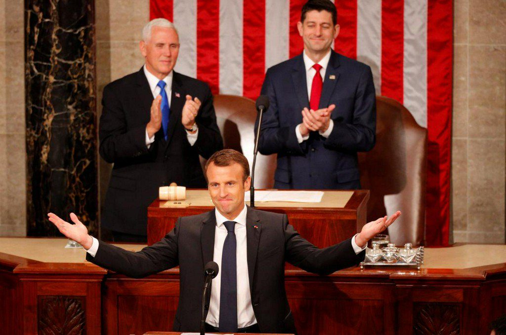 France's Macron calls on U.S. to engage world, reject nationalism    