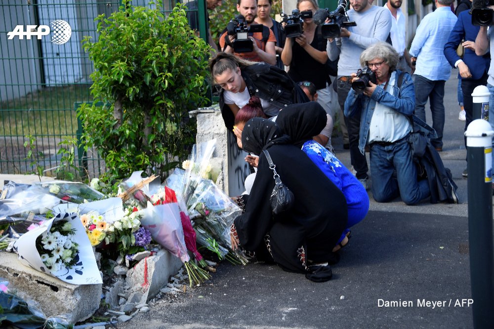 Dozens of cars and several buildings were set alight in Nantes, western France, in a third night of rioting over the fatal police shooting of a young man    
