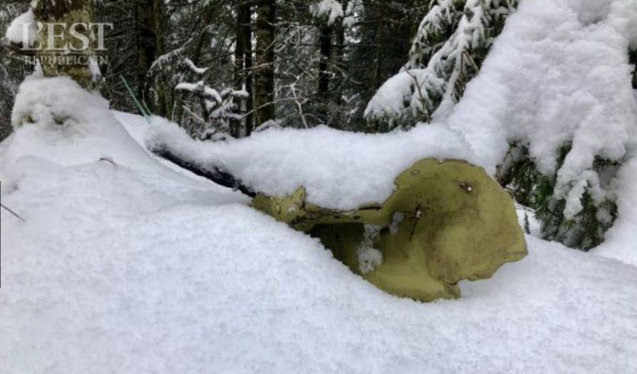 Following the crash of a Mirage 2000-D yesterday in East of France, many debris have been found despite snow fall during the night but the pilots are still missing    