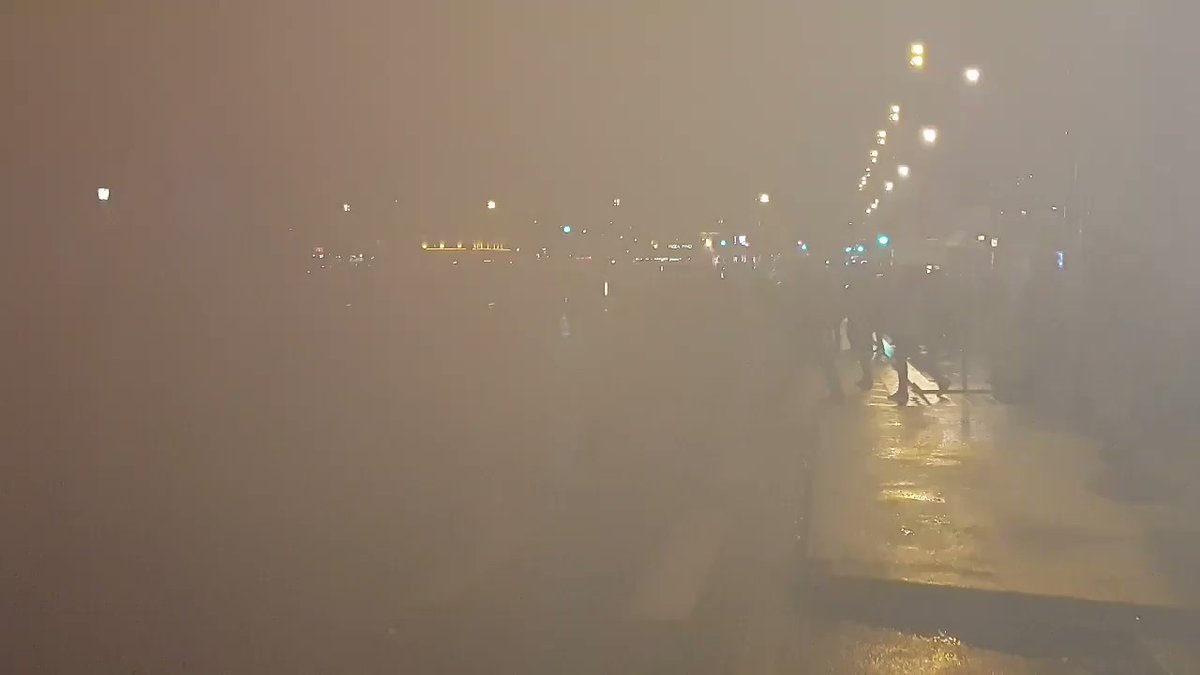 Another video of The place de la République in Paris looks like a total war zone right   with lots of Stun Grenades and  Tear Gas filling up the air. NuitJaune or GiletJaunes Video Credit: @Steph_Roy_   
