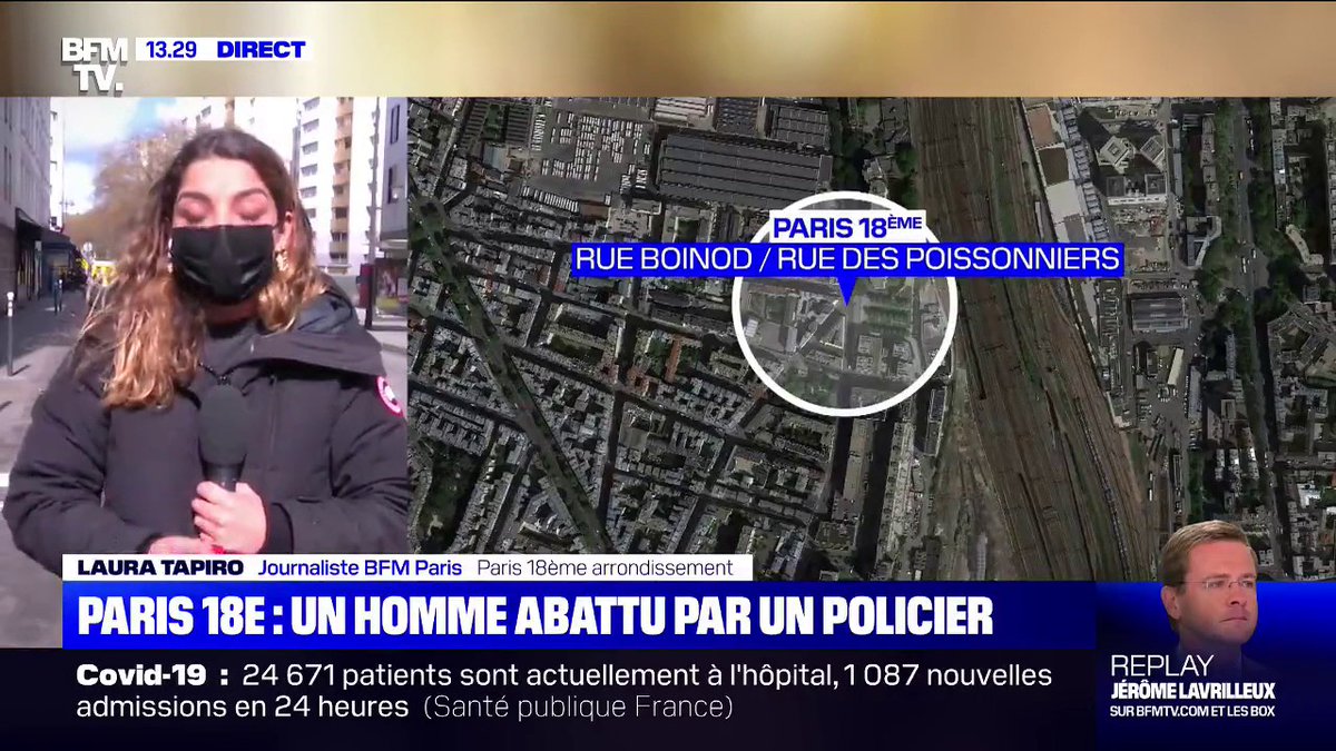A man shot dead by a police officer in the 18th arrondissement of Paris, an investigation opened by the IGPN