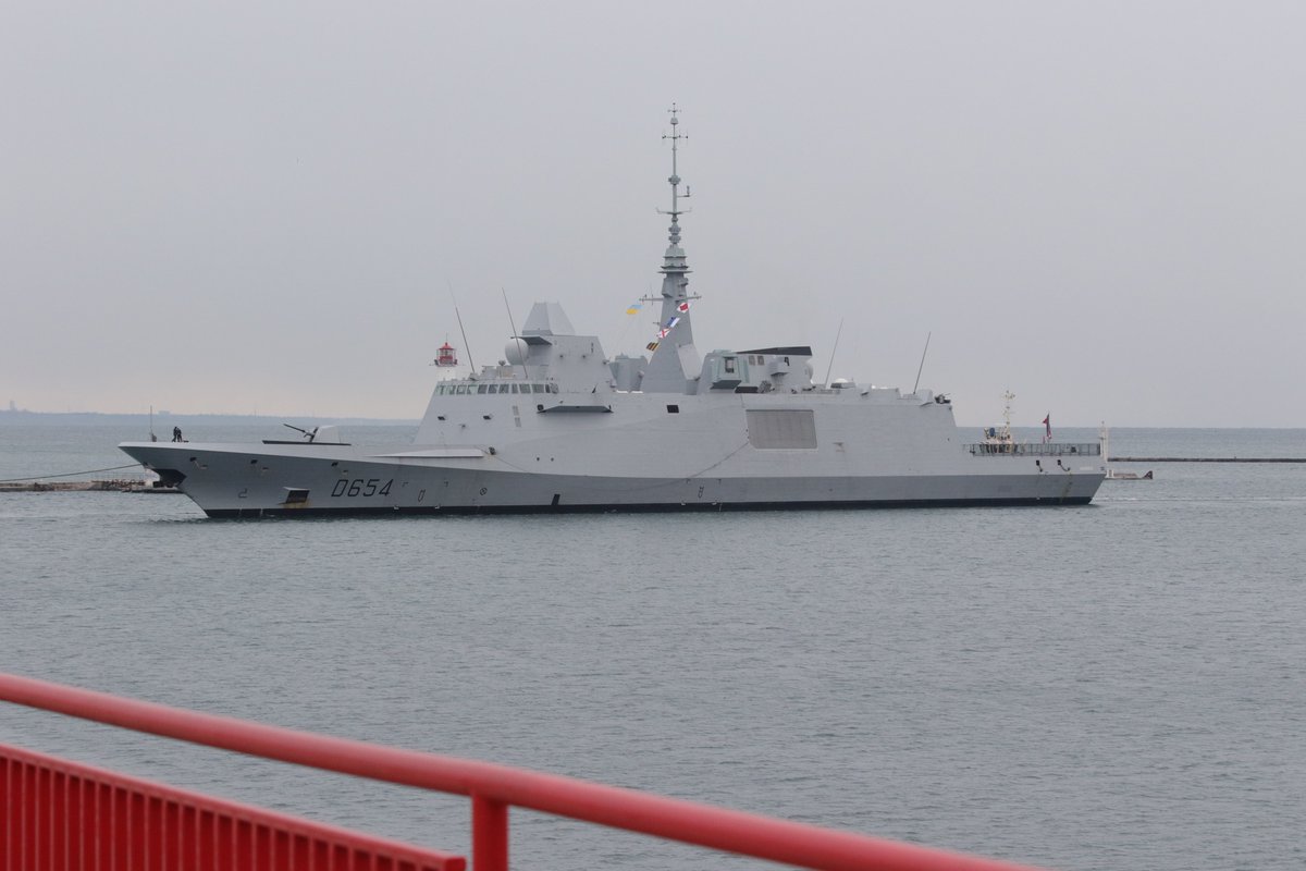 French Navy's frigate Auvergne in Odesa port