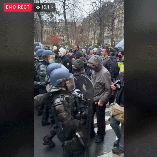 Demonstration against the vaccine pass in Paris