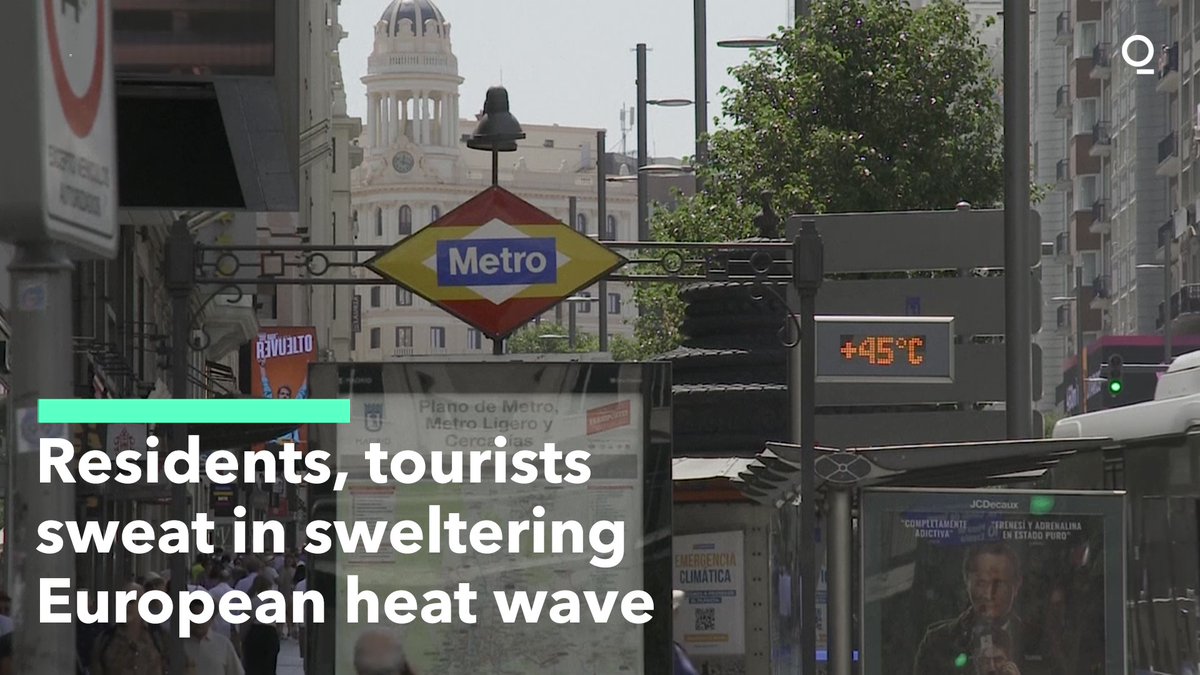 A heat wave in Europe is hiking up temperatures in Spain and France to record levels