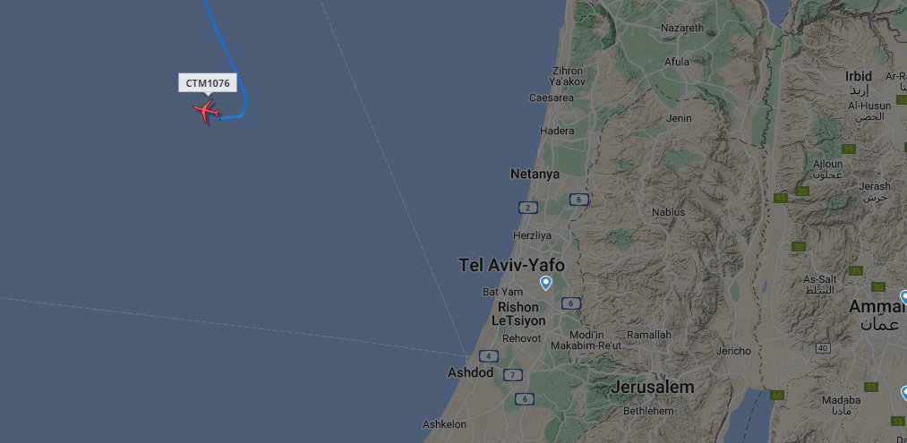 A flight that was going to land in Tel Aviv for missions to evacuate French people from Israel had to change its route due to rocket launches from Gaza towards Israel a short time ago