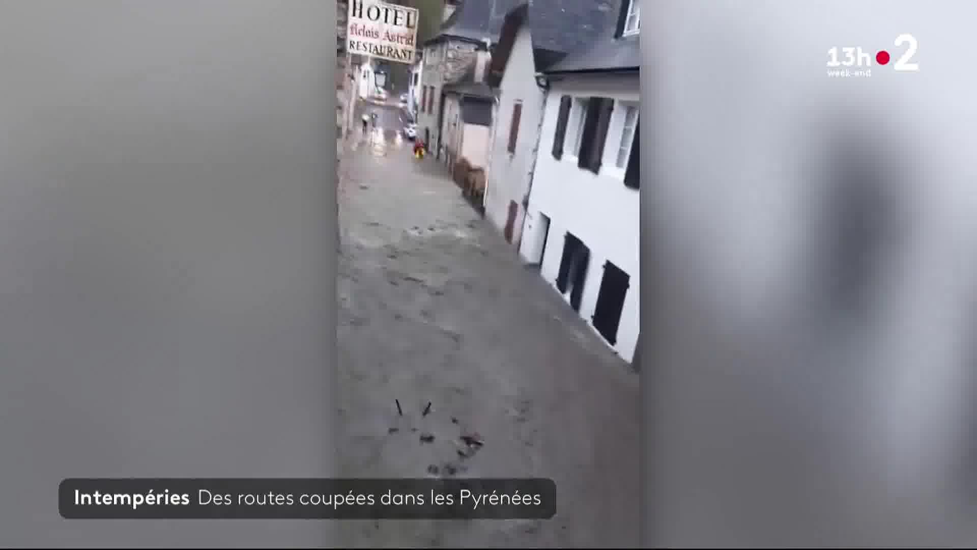 El mal tiempo azotó los Pirineos durante la noche del viernes 6 al sábado 7 de septiembre. En los Altos Pirineos, en Lourdes, la gruta del santuario está incluso bajo el agua.