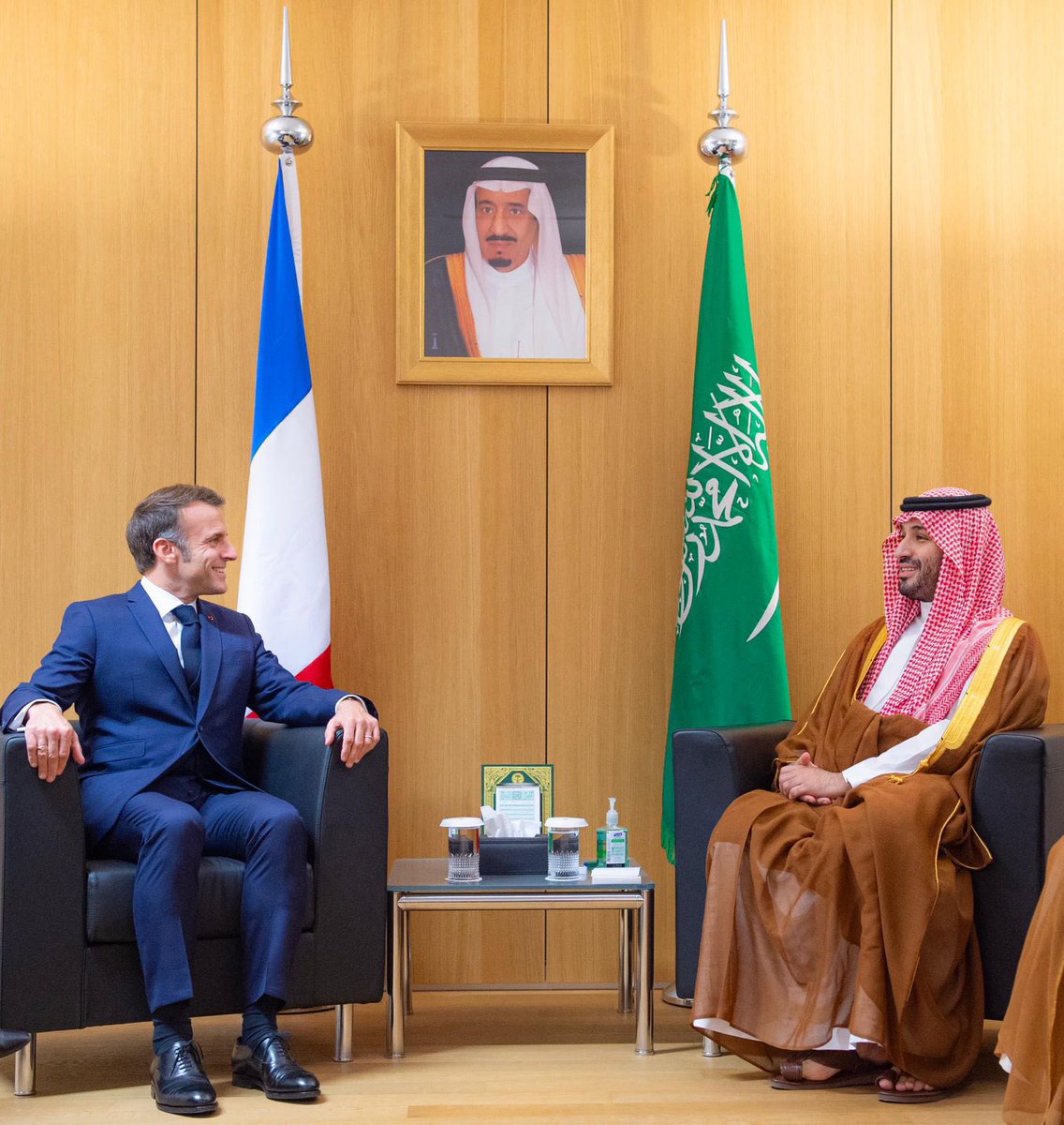 Saudi Crown Prince meets the French President on the sidelines of the GCC-European Summit