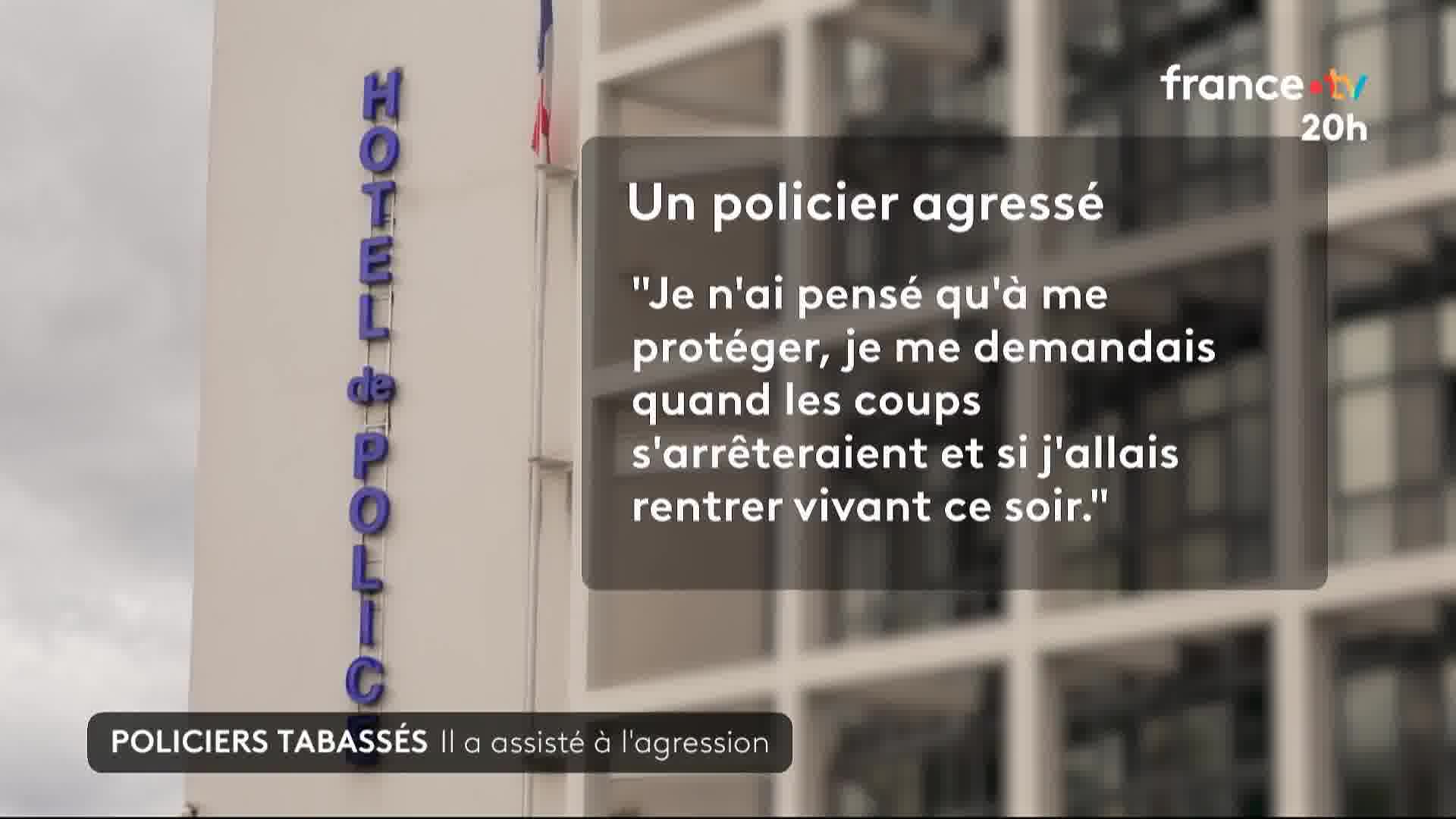 Police officers beaten in Reims: a man who witnessed the scene describes the terrible attack.
